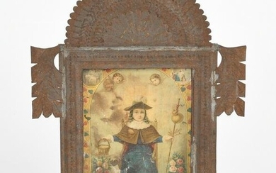 Spanish Colonial Tin Frame, 19th Century