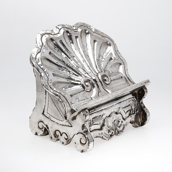 Spanish lectern in silver, probably 19th Century.
