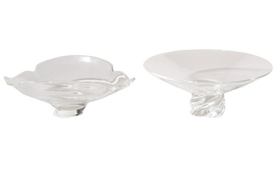 Steuben Art Glass Bowl and Compote