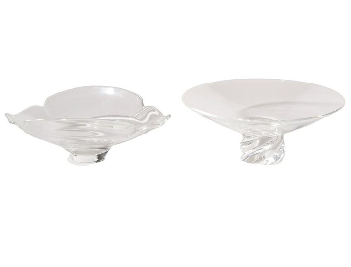 Steuben Art Glass Bowl and Compote