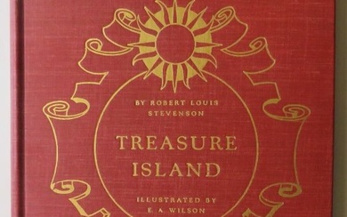Stevenson, Treasure Island, 1941 Heritage Press, Edward Wilson illustrations