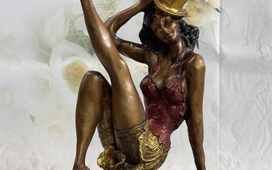 Stunning Jazz Dancer Bronze Sculpture