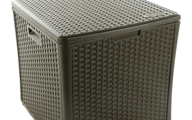 Suncast Plastic Woven Storage Deck Box