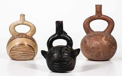 Three Pre-Columbian Stirrup-spout Vessels