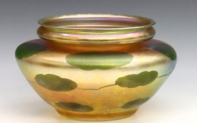 Tiffany Lily Pad Favrile Glass Bowl