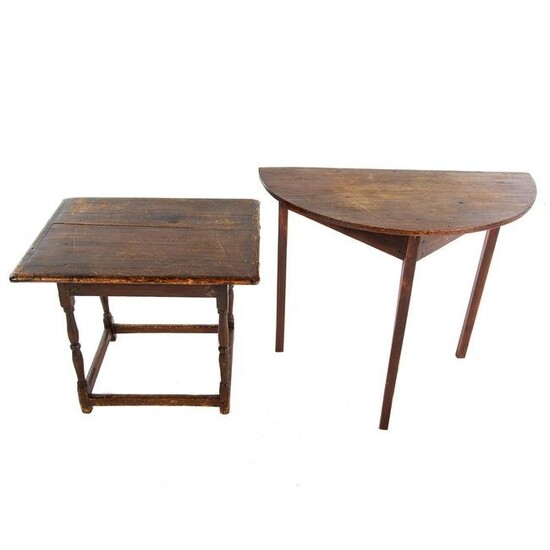 Two American Primitive Tables