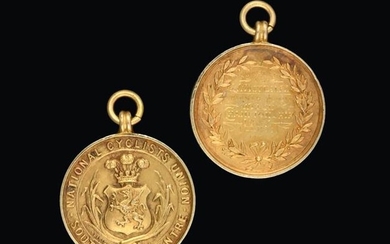 Two Victorian Gold Medals, Makers Mark Poorly Struck, Probably by...
