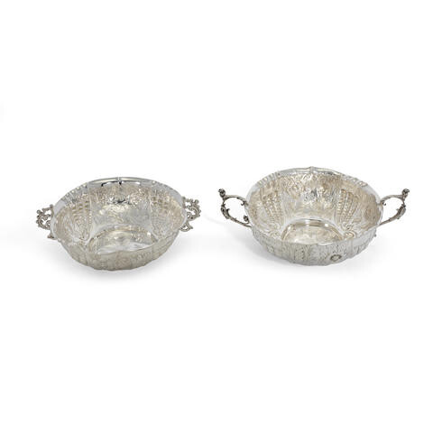Two Victorian silver bowls