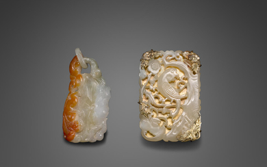 Two small jade plaques