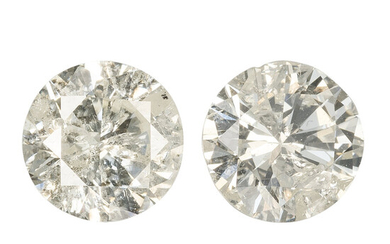 Unmounted Diamonds Diamond: Round brilliant-cut weighing 0.69 carat Dimensions:...