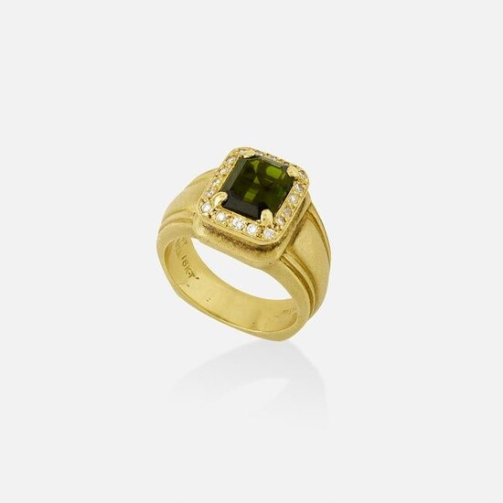 Vahe Naltchayan, Green tourmaline and diamond ring