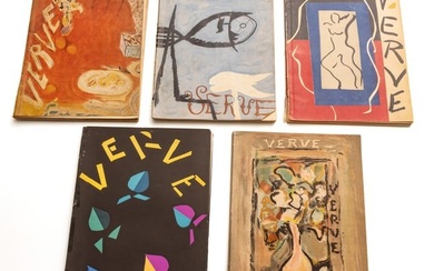 Various Artists, Henri Matisse; Marc Chagall; Joan Miro; Lithographs on Paper "Verve: Vol. I, Nos 1