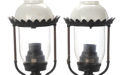 Victorian Style Plastic and Metal Lamppost Lanterns