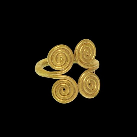 Viking Gold Spirals Ring, c. 10th -11th Century A.D.