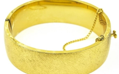 Vintage Gold Filled Hinged Bangle Bracelet