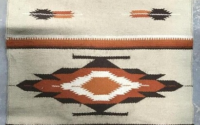 Vintage Handmade Navajo Wool Rug