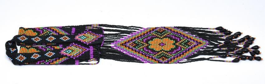 Vintage Native American Handmade Bead Necklace