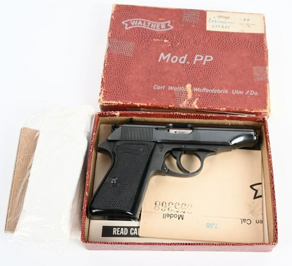 WALTHER PP 7.65 SEMI AUTO PISTOL BOXED Nds POLICE