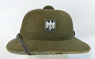 WW2 German Heer DAK Pith Helmet