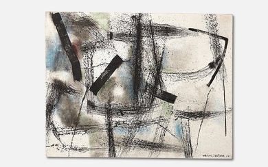 Waichi Tsutaka (Japanese, 1911-1995) Abstract composition, 1957