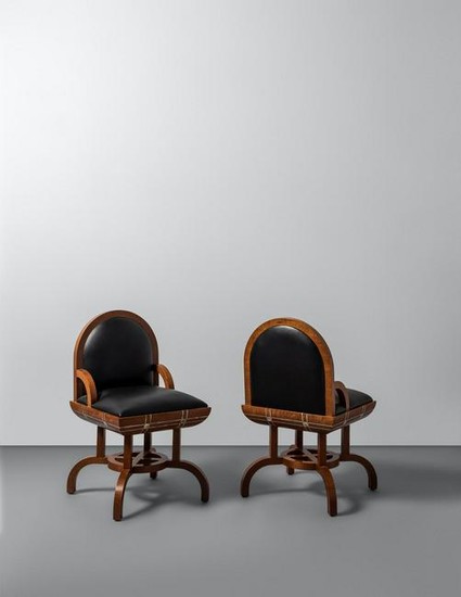 Wendell Castle Pair of Chairs, c. 1989