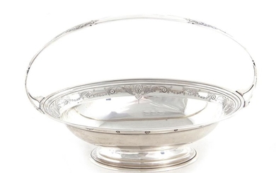 Whiting Mfg. silver oval basket