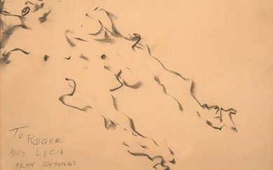 Willem de Kooning (American/Dutch, 1904-1997) - Untitled (Reclining Female Nude)