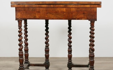 William and Mary Style Gateleg Game Table