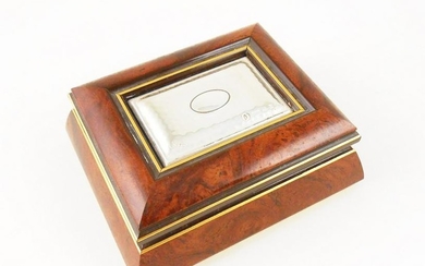 Wood & Sterling Silver Trinket Box By Sagni