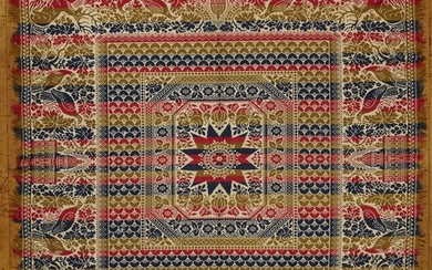 Woven Coverlet with Capitol Building