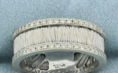Yvel Designer Diamond Ring in 18k White Gold
