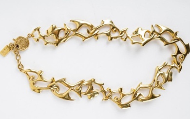 Yves St Laurent Rare Fish Necklace
