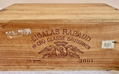 1 Caisse Château Sigalas-Rabaud 2001 (12 x 75 cl) - Sauternes