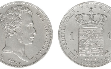 1 Gulden 1818 U (Sch. 258/RR) - a.XF, some scratches...