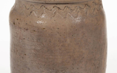 AMERICAN, POSSIBLY TENNESSEE, DECORATED STONEWARE JAR (updated 6/14/2019)