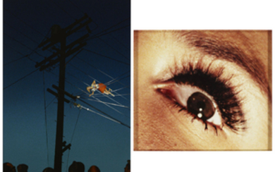 Alex Prager (b. 1979), 7:12 pm, Redcliff Ave and Eye #10 (Telephone Wires), from the series Compulsion
