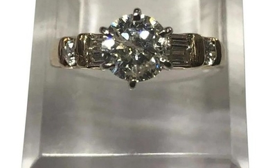 14 Karat Yellow Gold 1.2 CTW Diamond Engagement ring