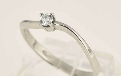 14 kt. White gold - Ring Diamond