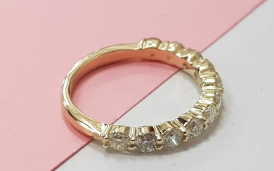 14 kt. Yellow gold - Ring - 1.25 ct Diamond