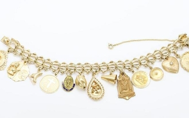 14KY Gold Bracelet with Charms