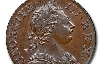 1772 Great Britain Half Penny