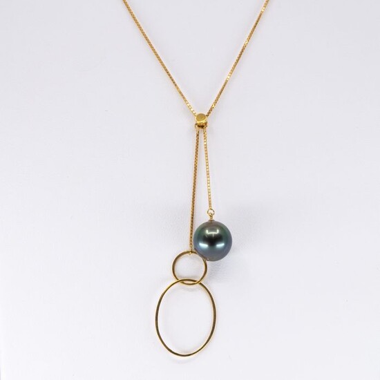 18 kt. Gold, Tahitian pearl - Necklace