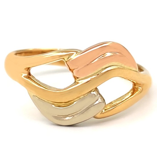 18 kt. Pink gold, White gold, Yellow gold - Ring
