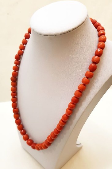 18 kt. Yellow gold - Red Coral Necklace Sardinia