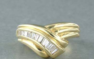 18 kt. Yellow gold - Ring - 0.40 ct Diamond