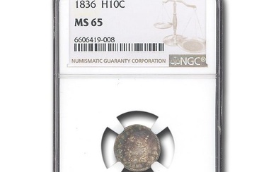 1836 Capped Bust Half Dime MS-65 NGC