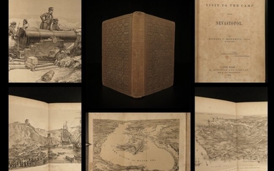 1855 1st ed Sevastopol Crimean War MAP Russia Turkey