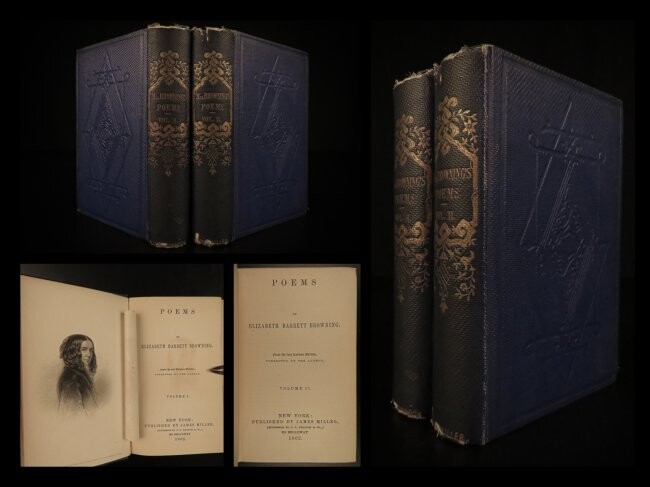 1862 1ed Poems of Elizabeth Barrett Browning English