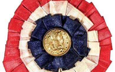 1863 Civil War Patriotic Union Ribbon Button. - Patriotic...