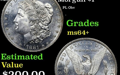 1881-s Morgan Dollar $1 Grades Choice+ Unc